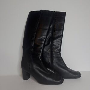 Women's Black Leather Boots